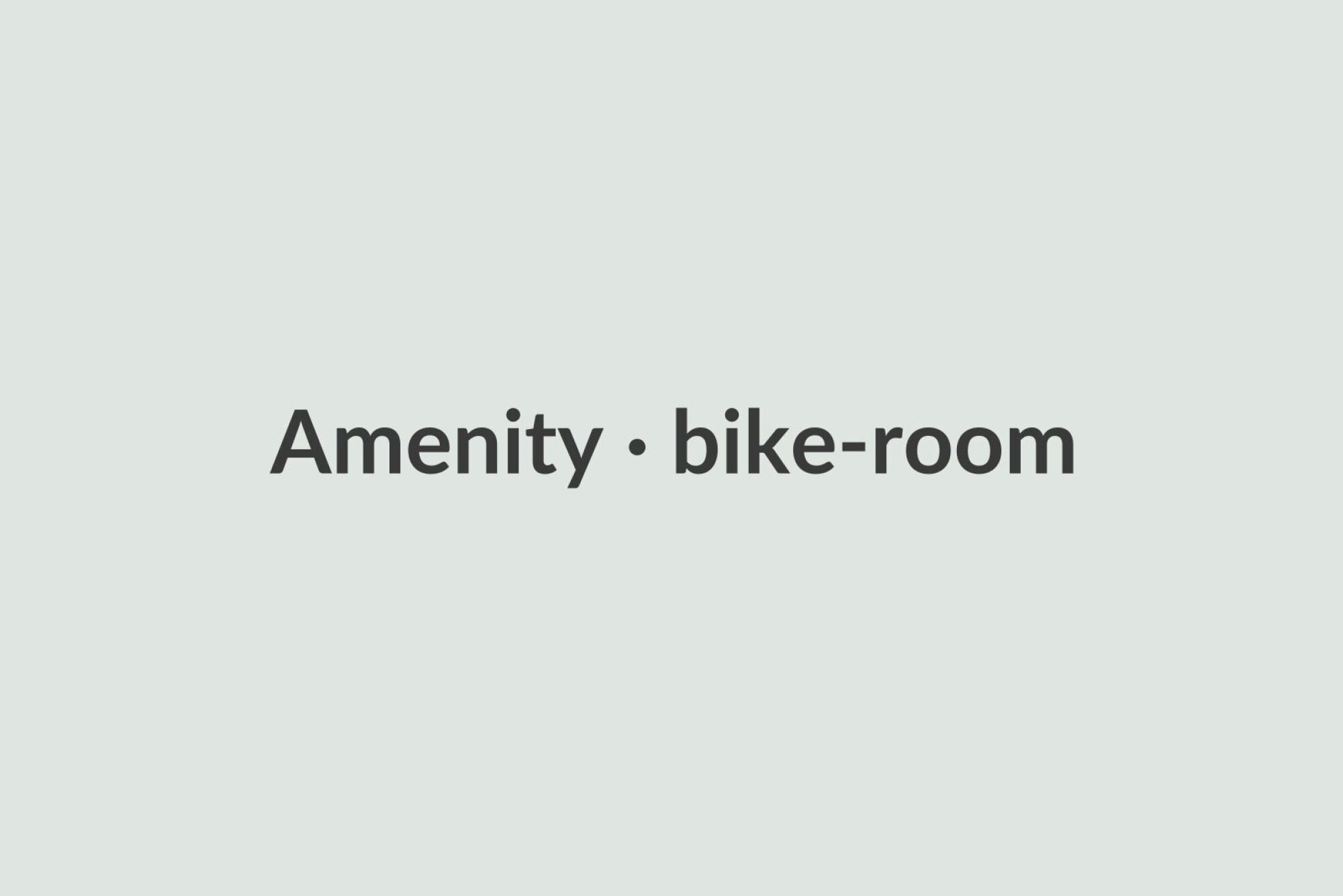 Amenity · bike-room