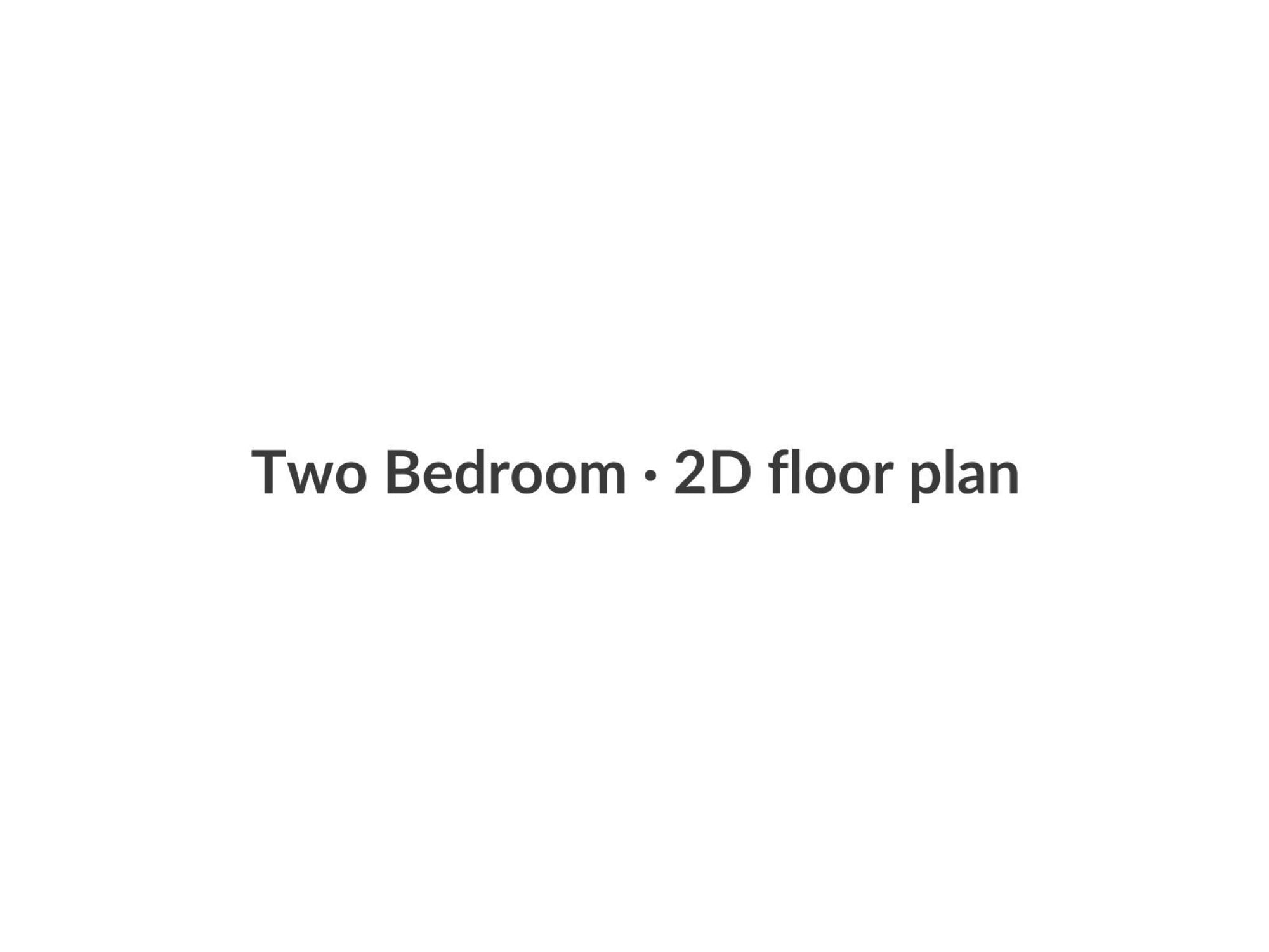 Two Bedroom floor plan