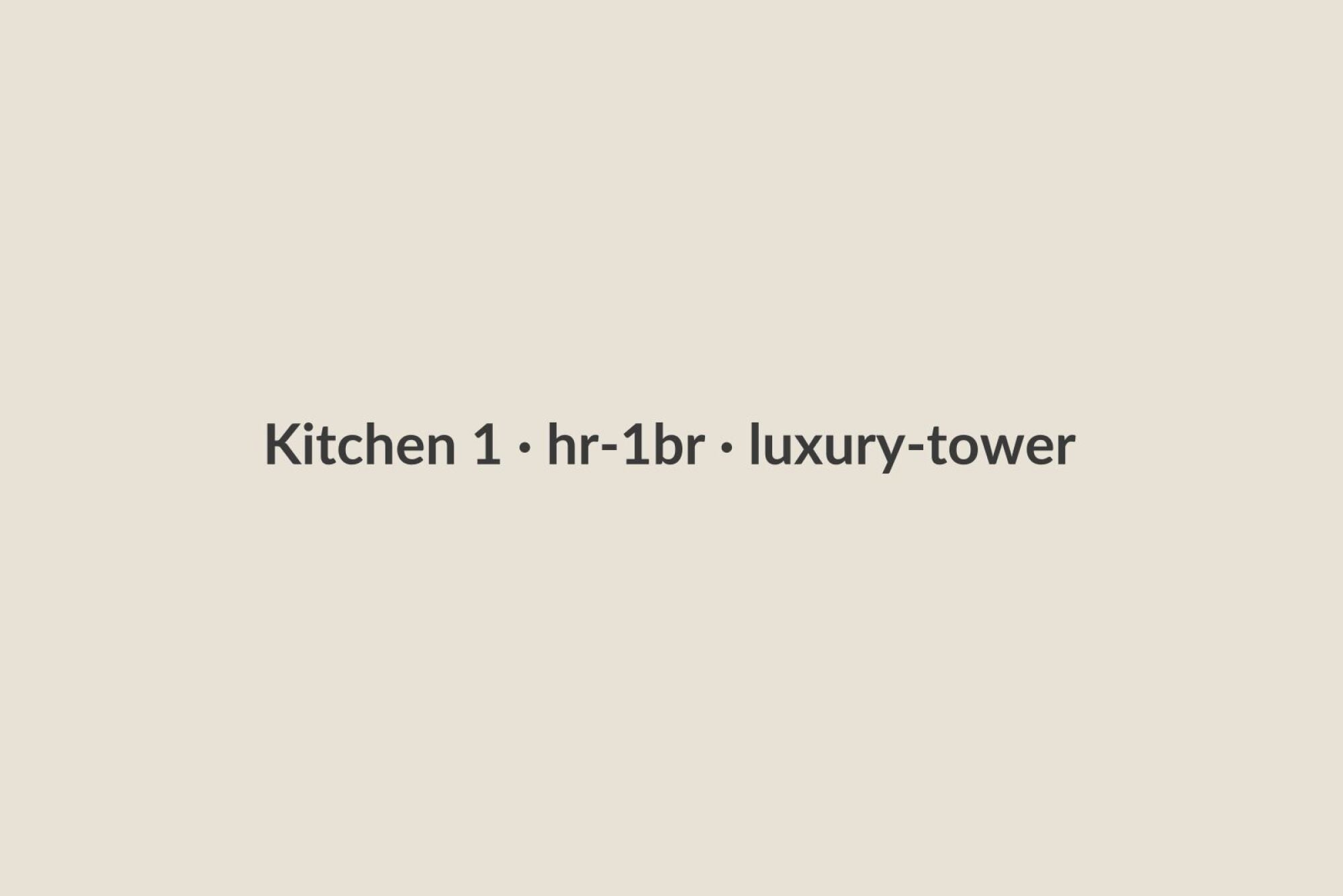 Kitchen 1 · hr-1br · luxury-tower
