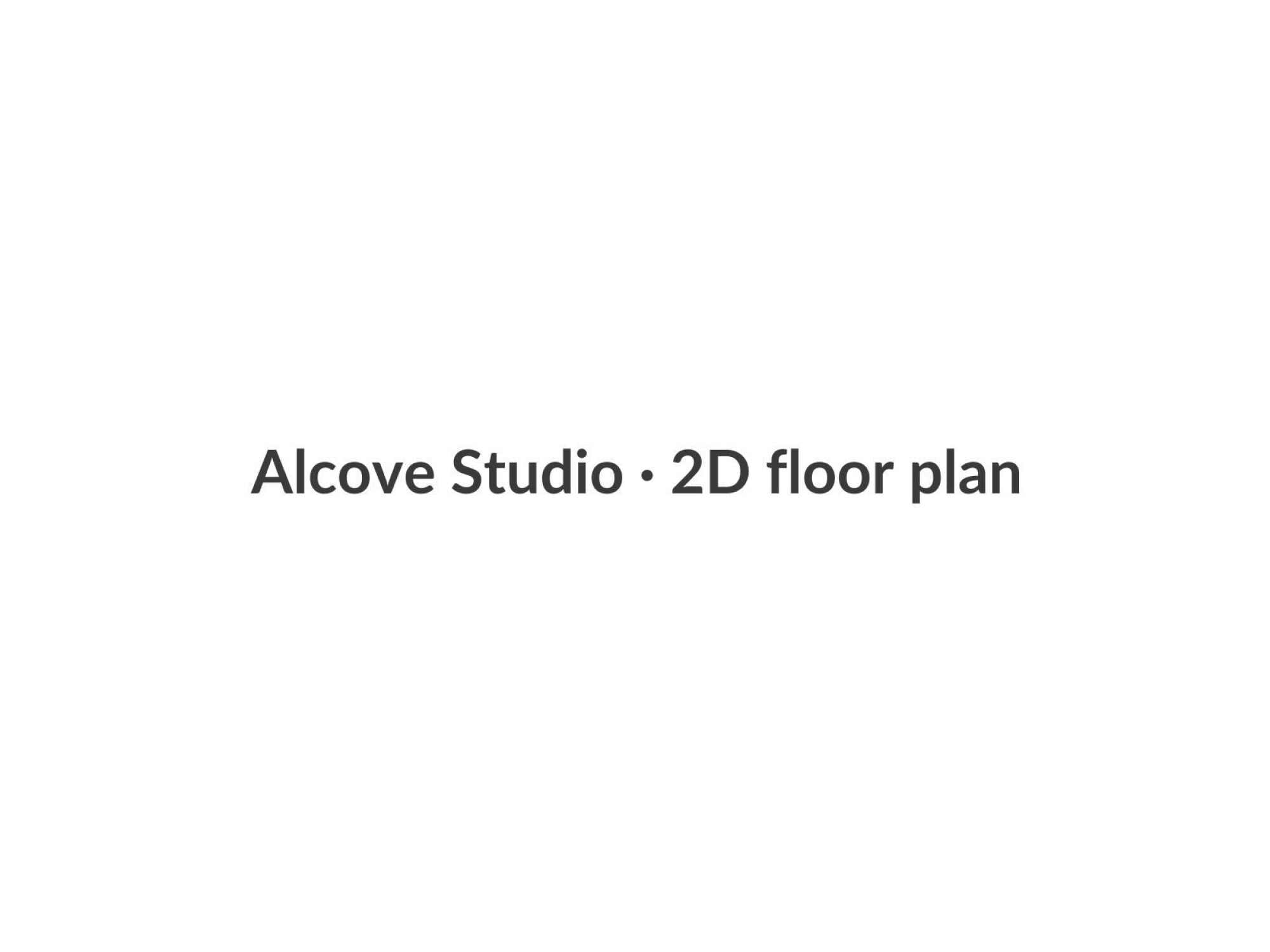 Alcove Studio floor plan