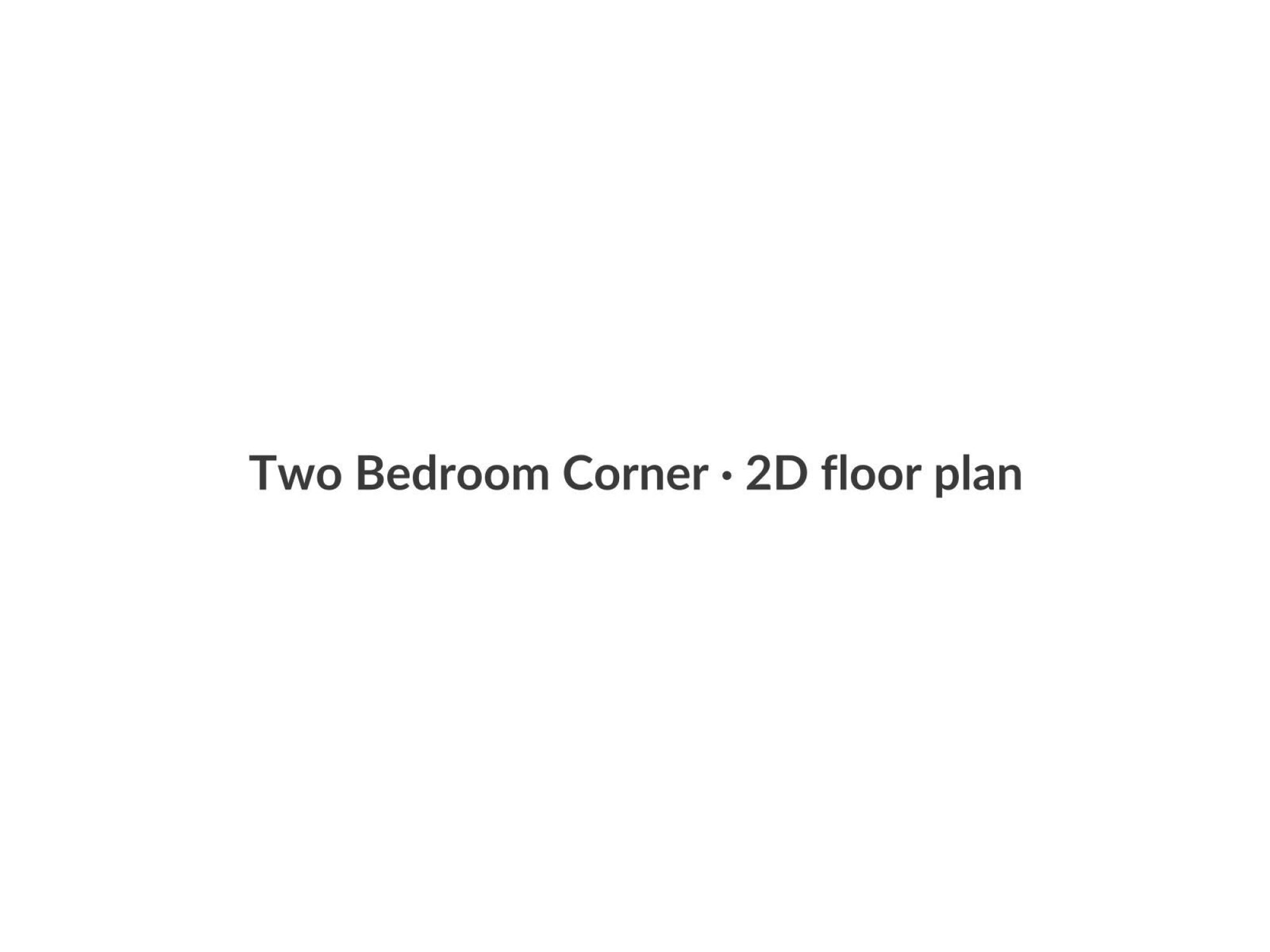 Two Bedroom Corner floor plan