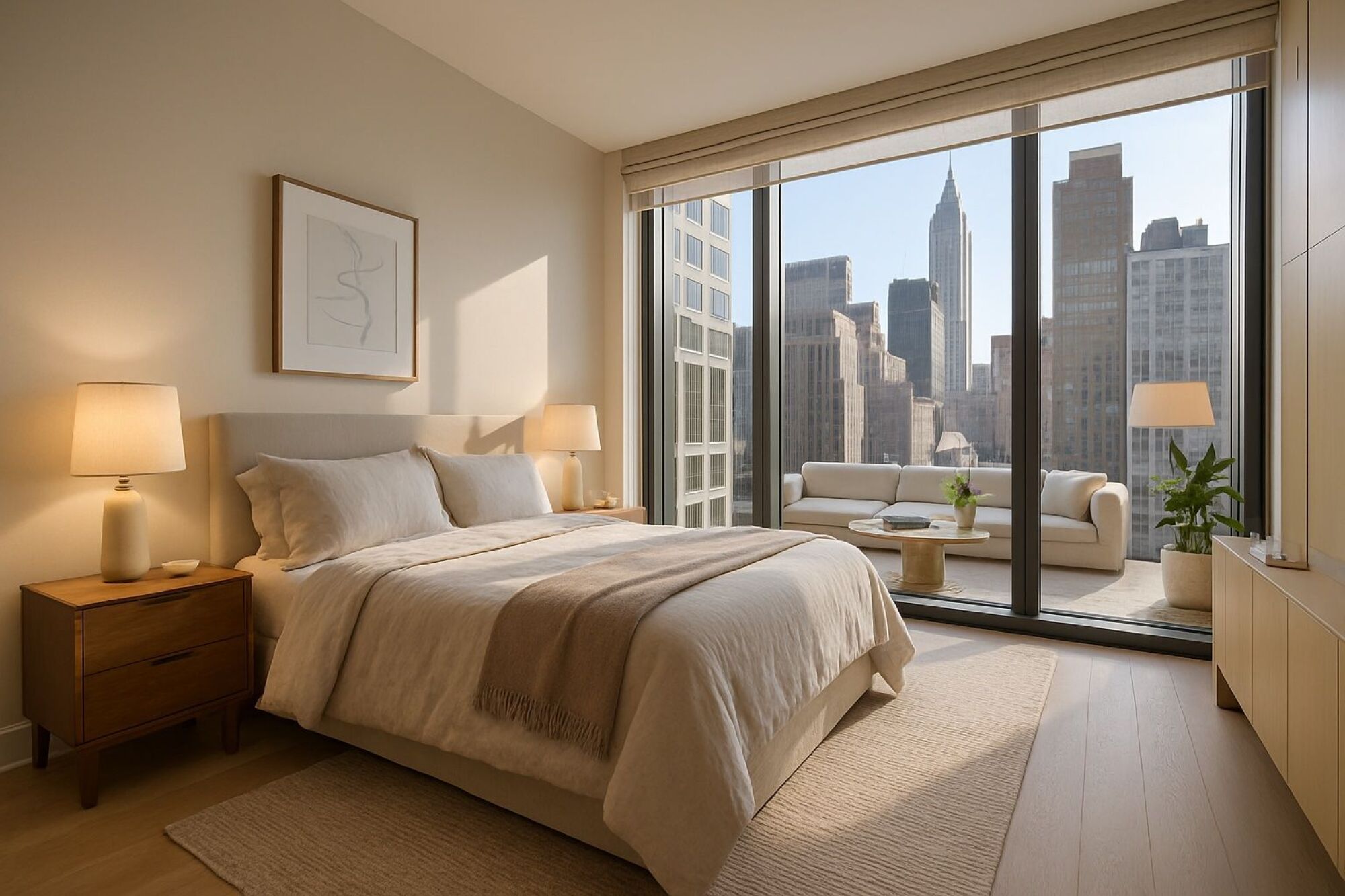 Bedroom 1 · hr-1br · luxury-tower